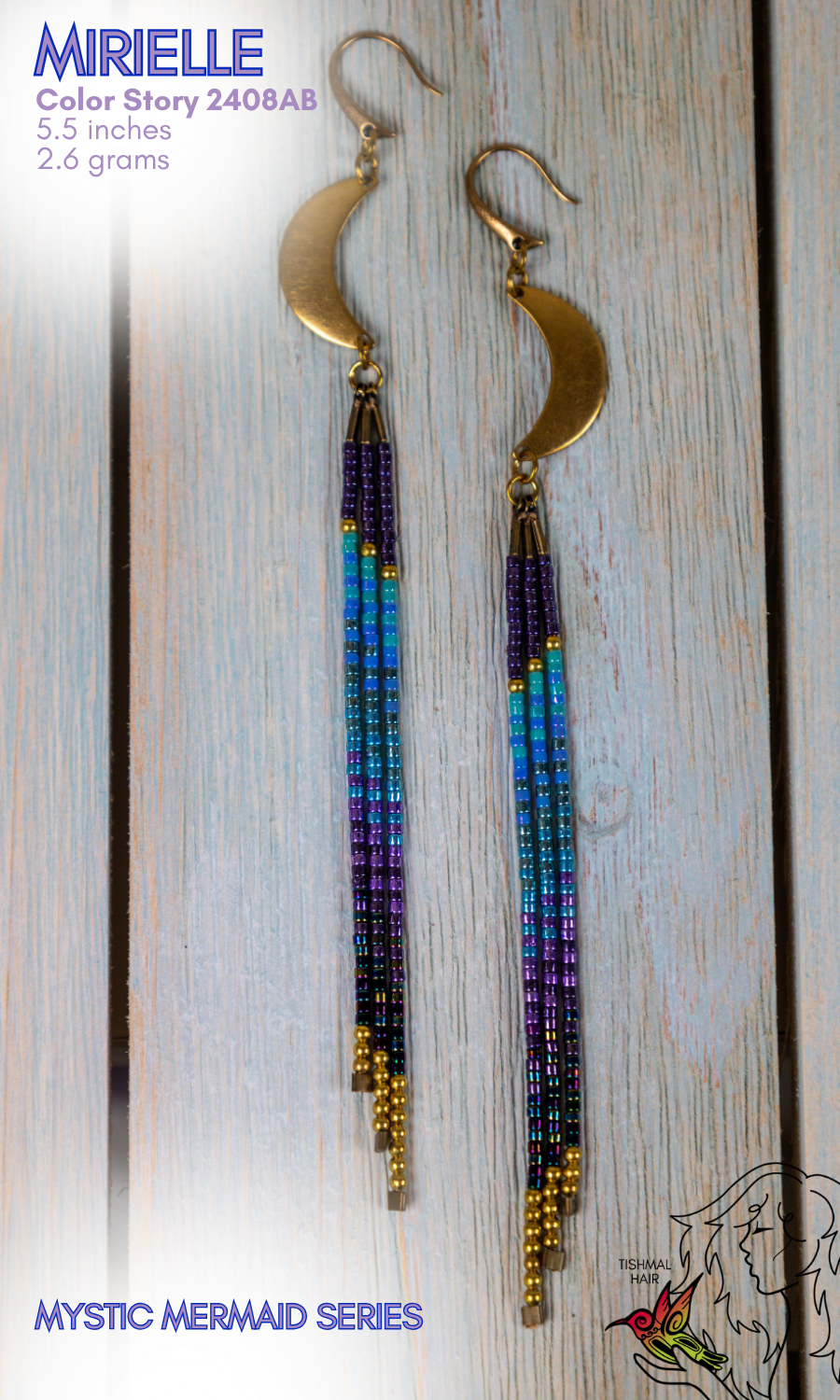 Mystic Mermaid Mirielle Earrings 2408AB