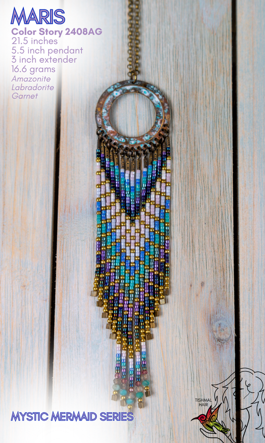 Mystic Mermaid Maris Necklace 2408AG
