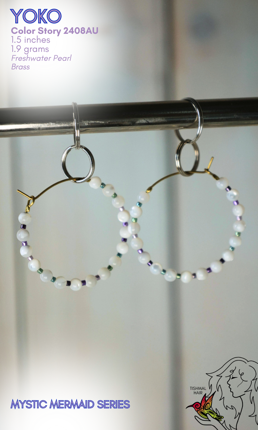 Mystic Mermaid Yoko Earrings 2408AU