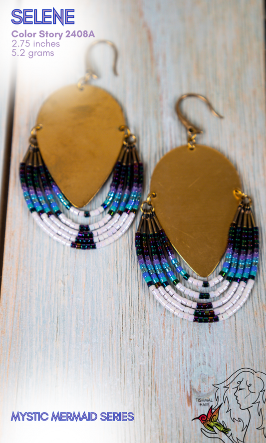 Mystic Mermaid Selene Earrings 2408A