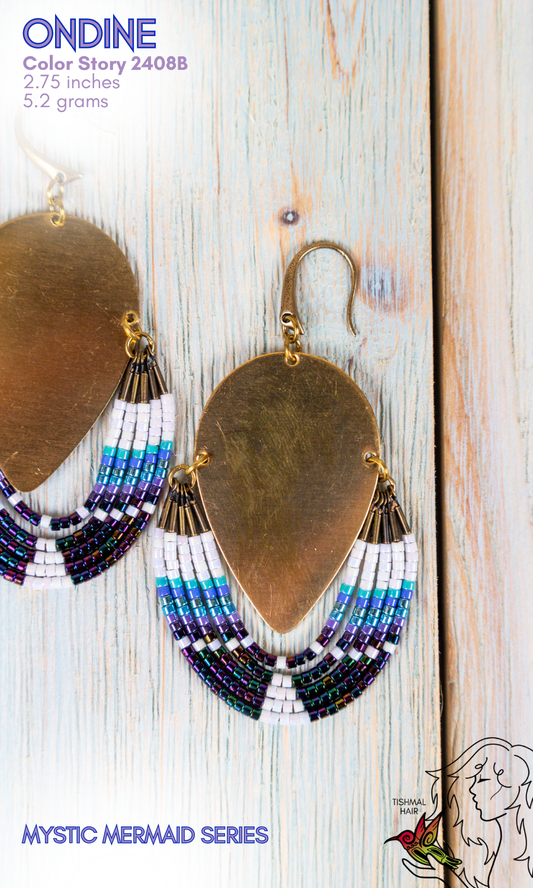 Mystic Mermaid Ondine Earrings 2408B