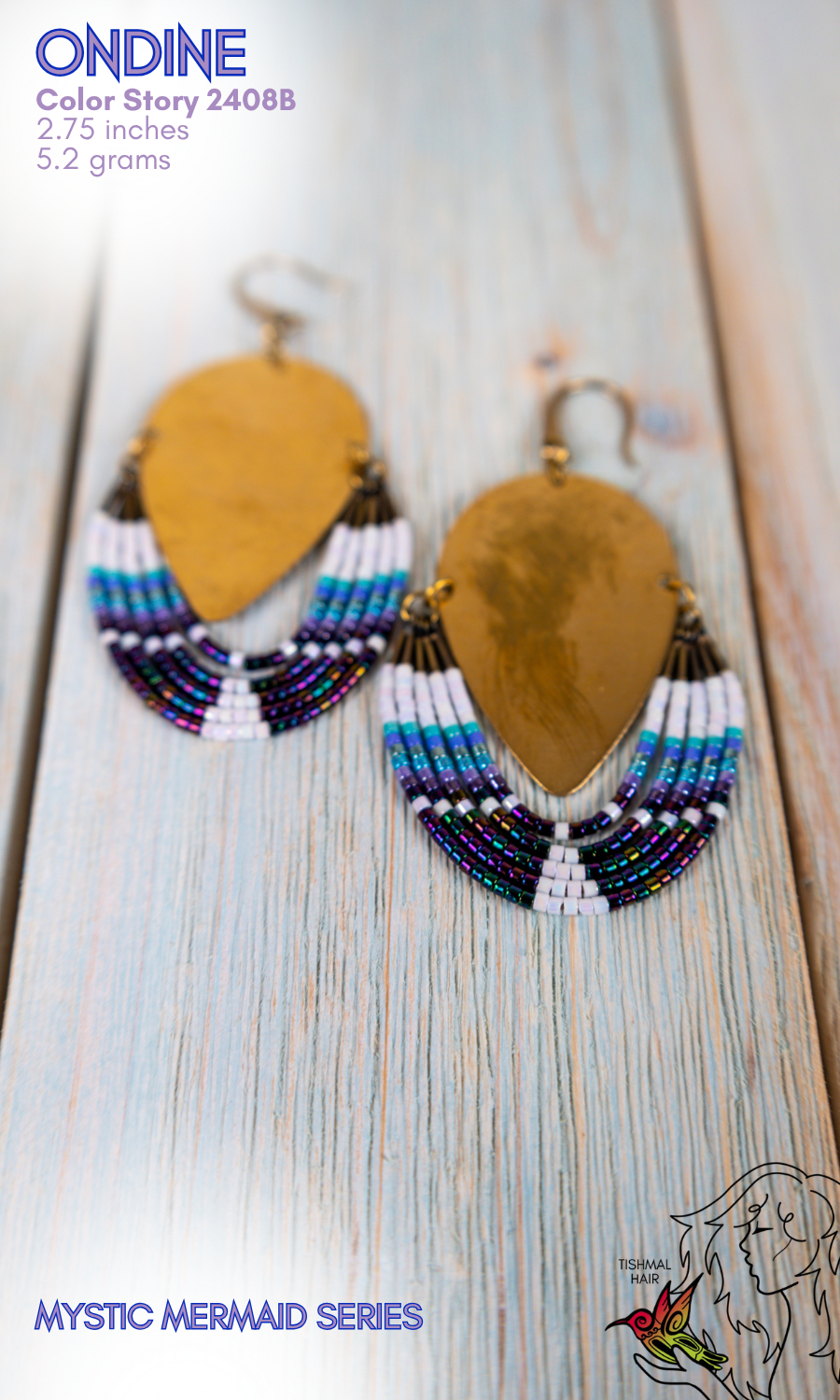 Mystic Mermaid Ondine Earrings 2408B