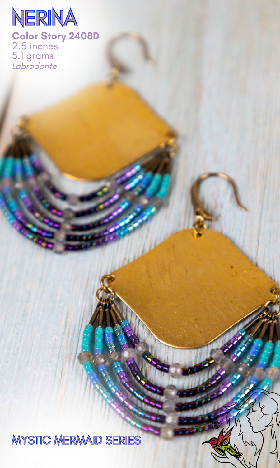 Mystic Mermaid Nerina Earrings 2408D