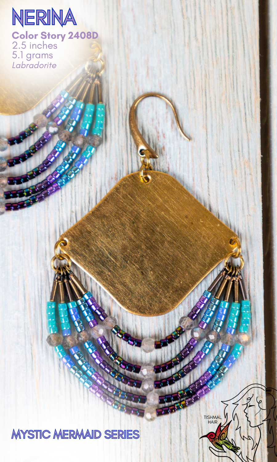 Mystic Mermaid Nerina Earrings 2408D