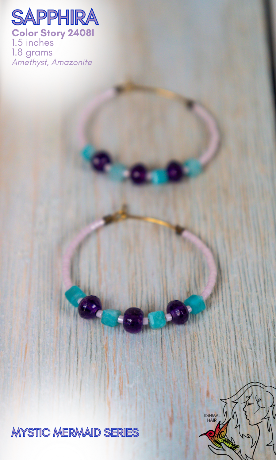 Mystic Mermaid Sapphira Earrings 2408I