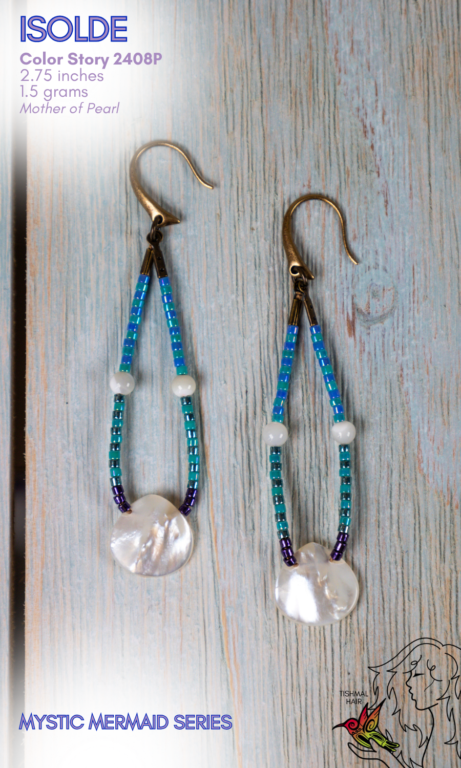 Mystic Mermaid Isolde Earrings 2408P
