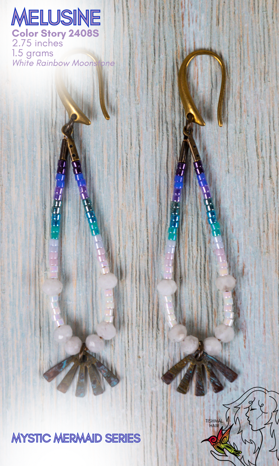 Mystic Mermaid Melusine Earrings 2408S