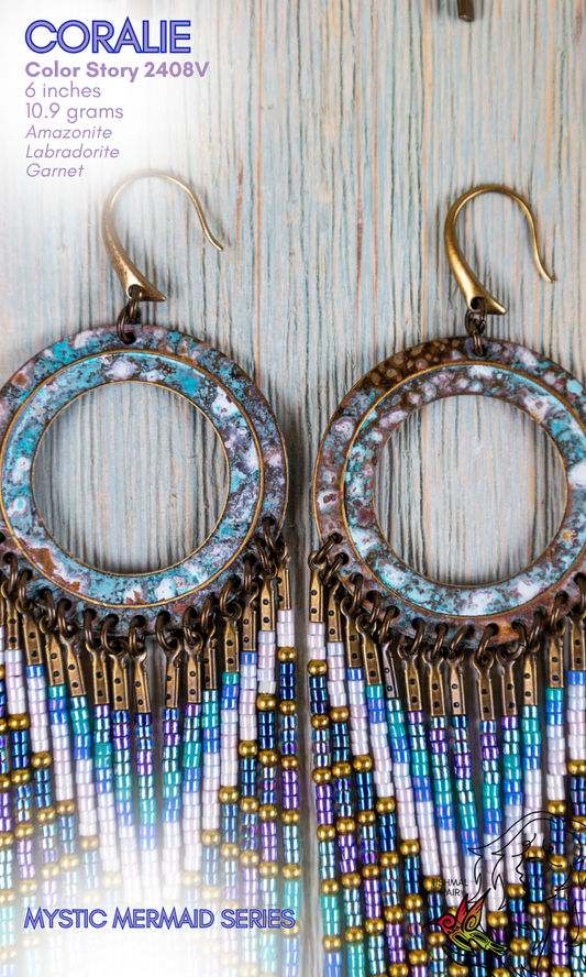 Mystic Mermaid Coralie Earrings 2408V