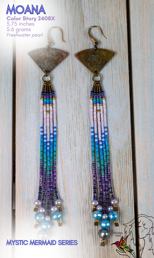 Mystic Mermaid Moana Earrings 2408X