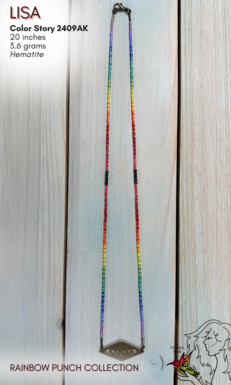Rainbow Punch Lisa Necklace 2409AK