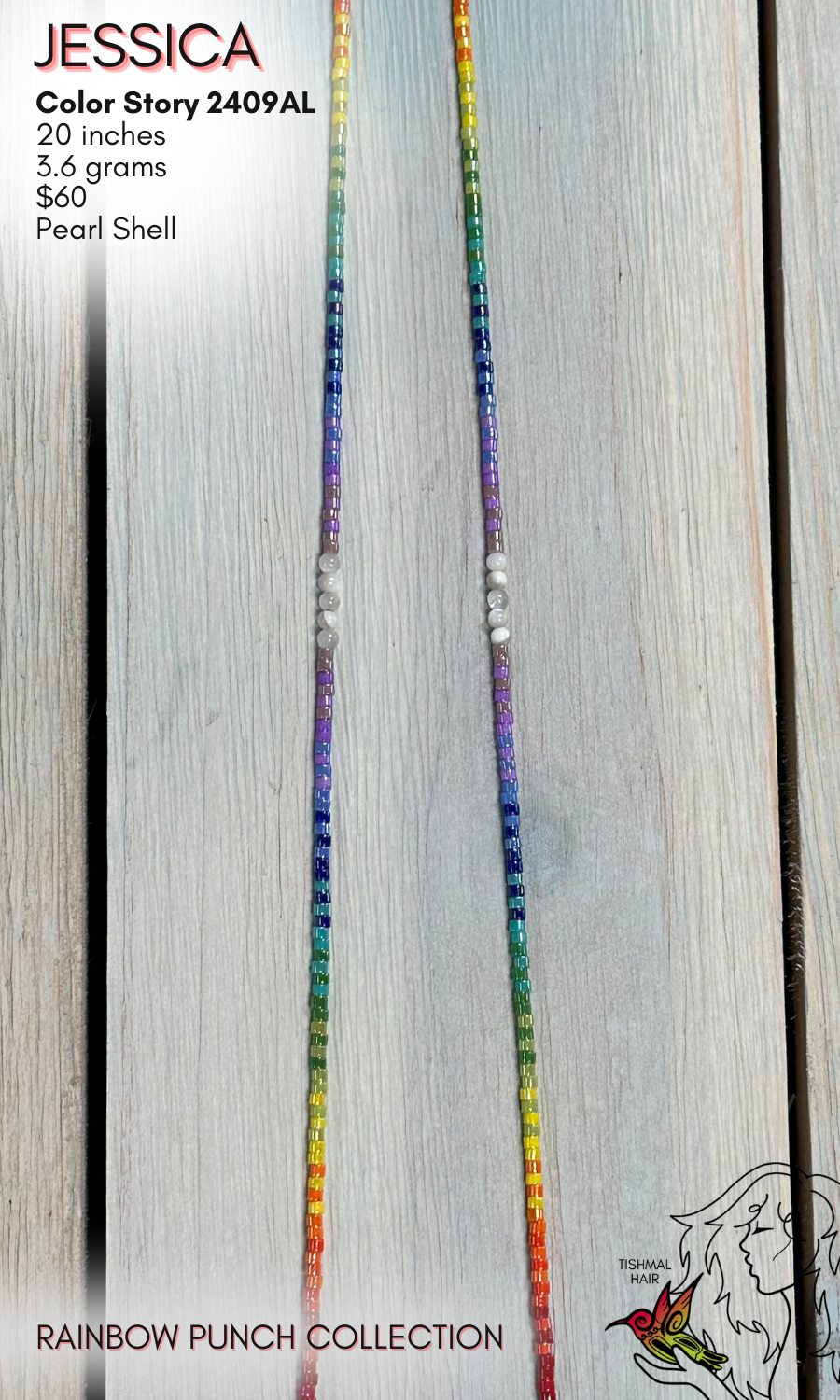 Rainbow Punch Jessica Necklace 2409AL