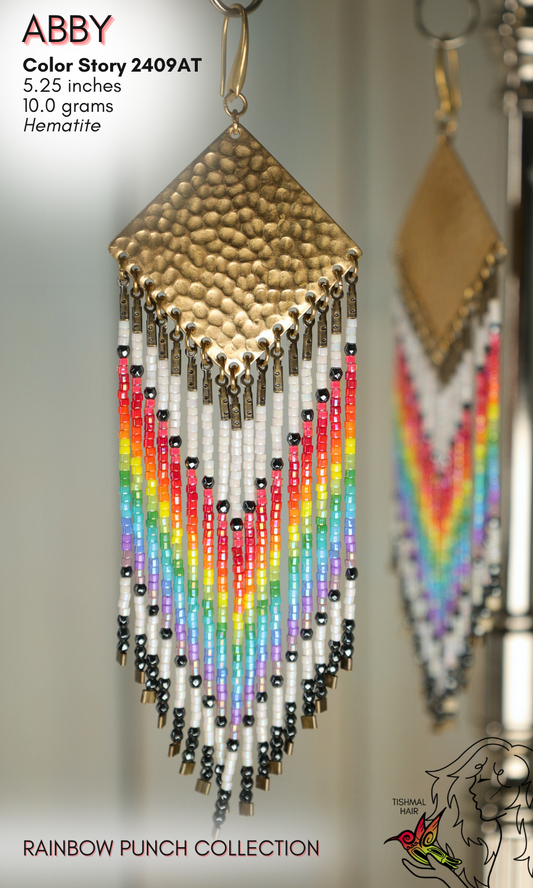 Rainbow Punch Abby Earring 2409AT