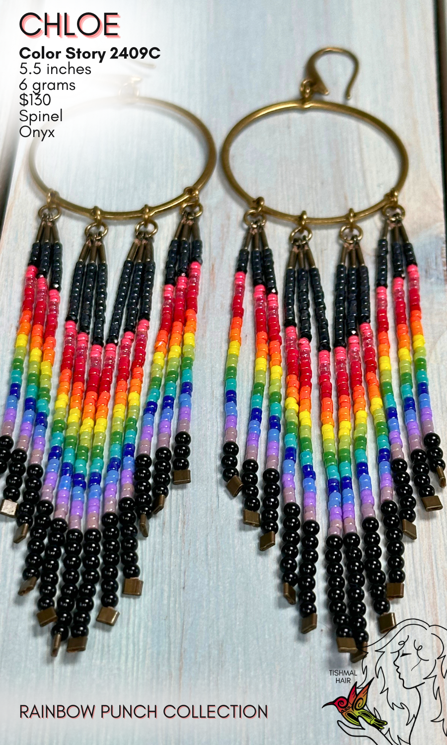 Rainbow Punch Chloe Earrings 2409C