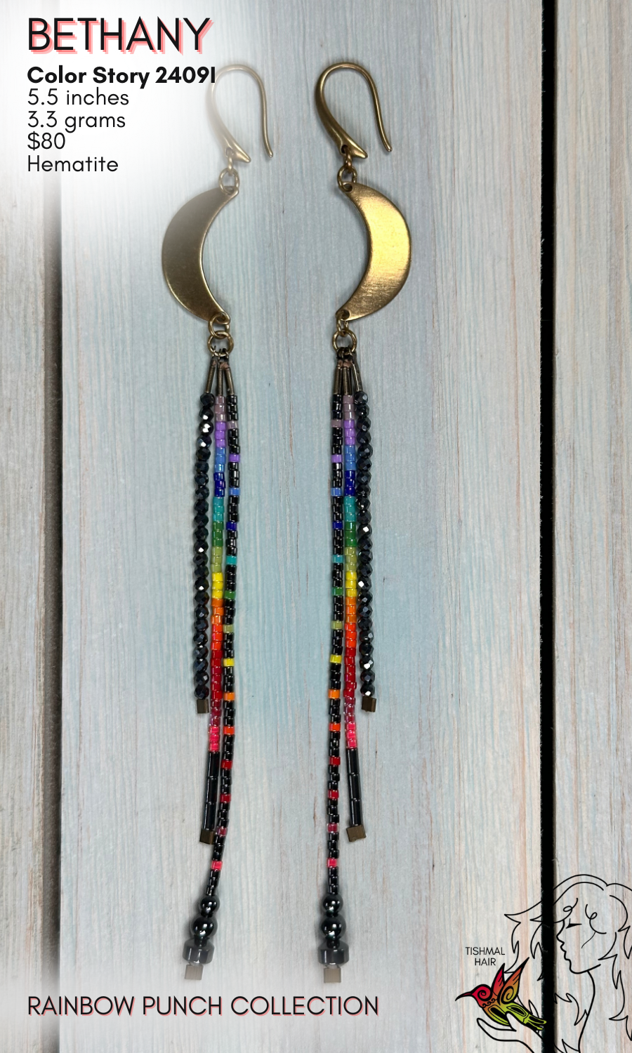 Rainbow Punch Bethany Earrings 2409I