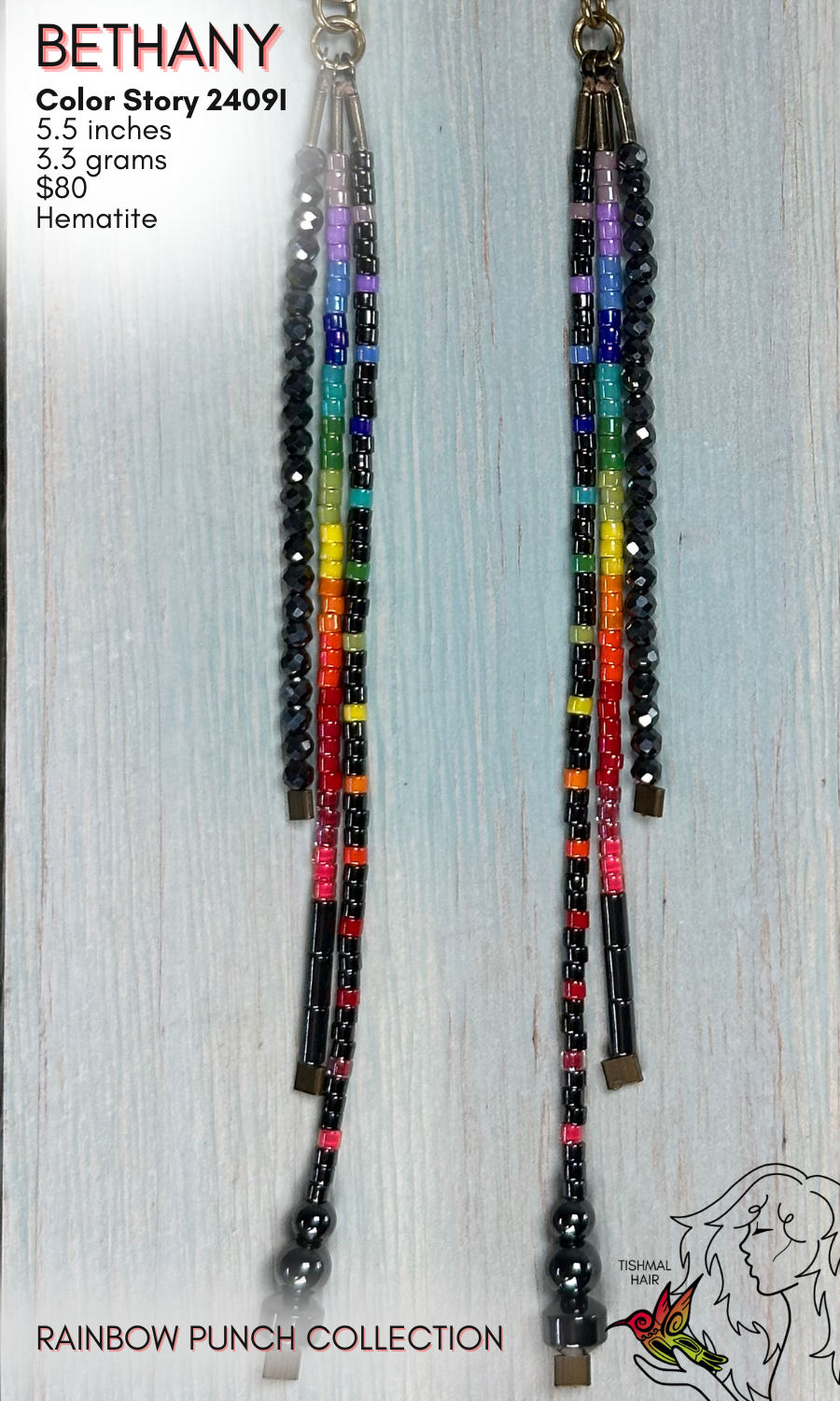 Rainbow Punch Bethany Earrings 2409I