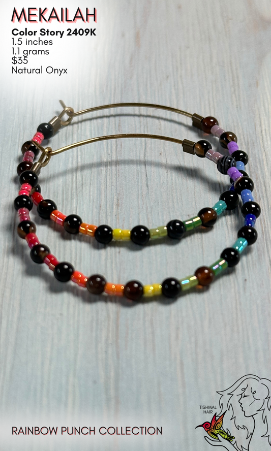 Rainbow Punch Mekailah Earrings 2409K