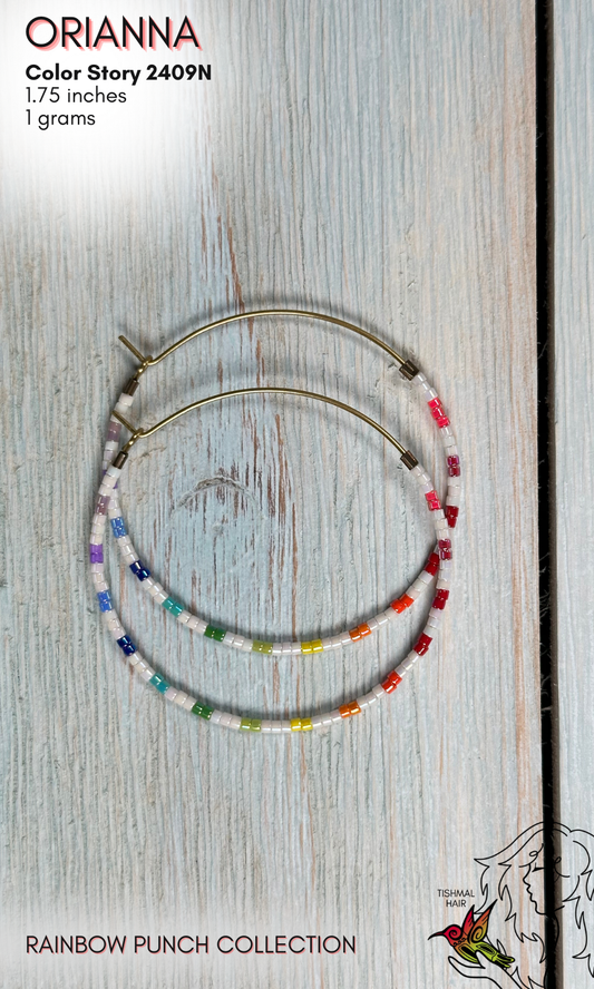 Rainbow Punch Orianna Earrings 2409N
