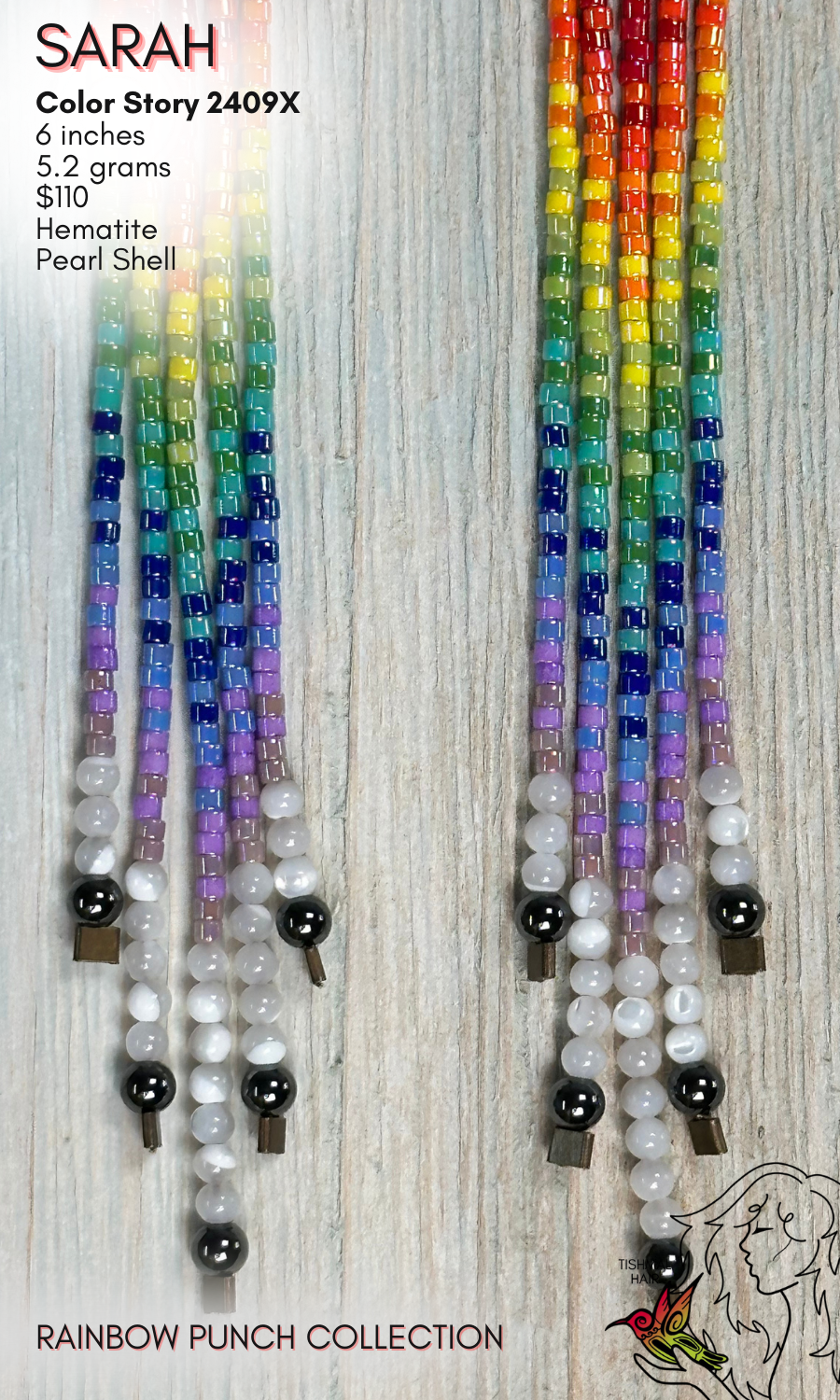 Rainbow Punch Sarah Earrings 2409X