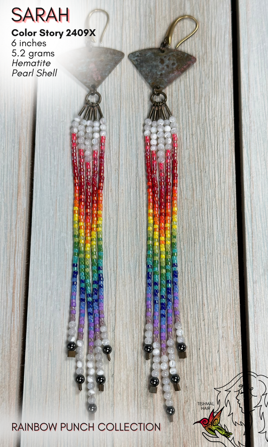Rainbow Punch Sarah Earrings 2409X