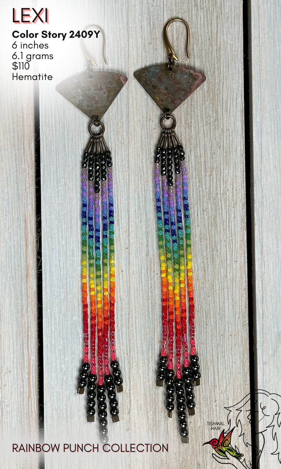 Rainbow Punch Lexi Earrings 2409Y