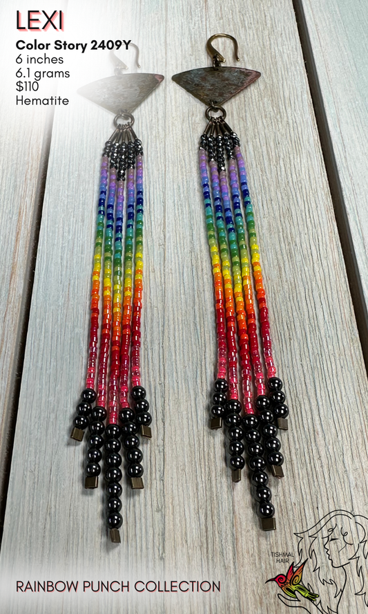 Rainbow Punch Lexi Earrings 2409Y