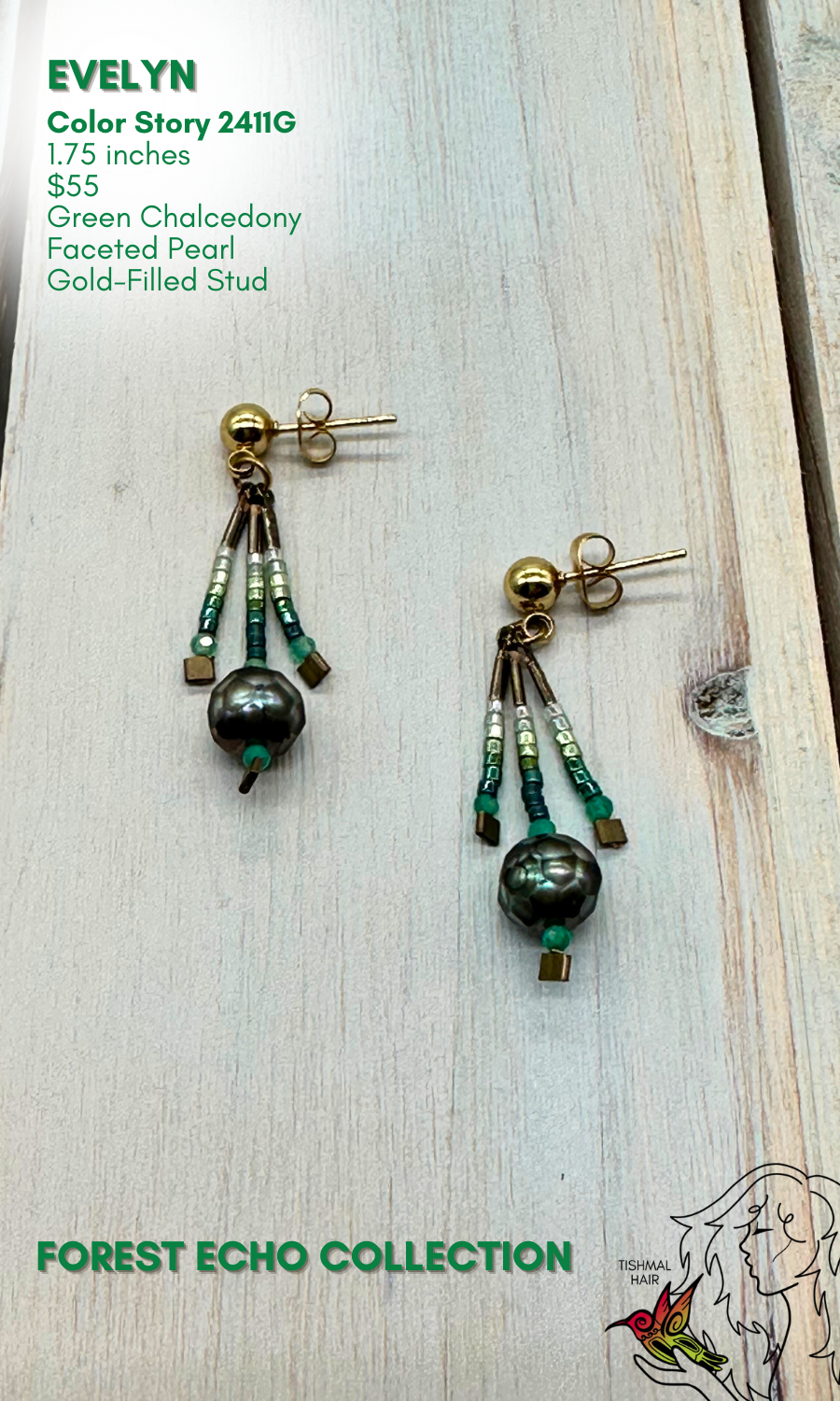 Forest Echo Evelyn Earrings 2411G