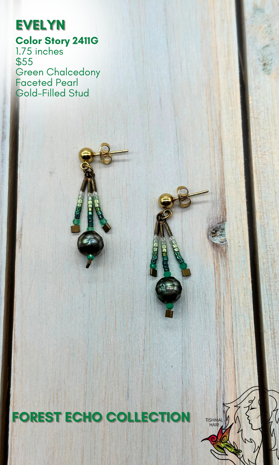 Forest Echo Evelyn Earrings 2411G