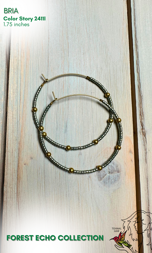 Forest Echo Bria Hoop Earrings 2411I