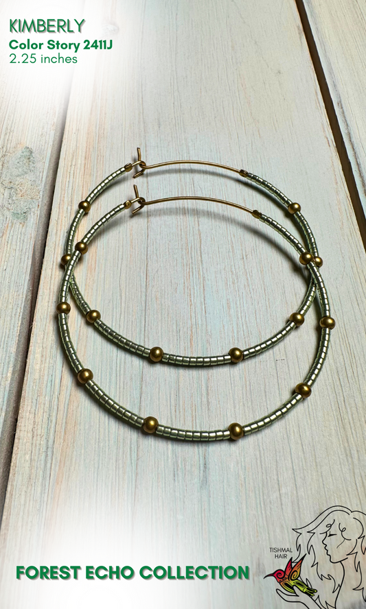Forest Echo Kimberly Hoop Earrings 2411J