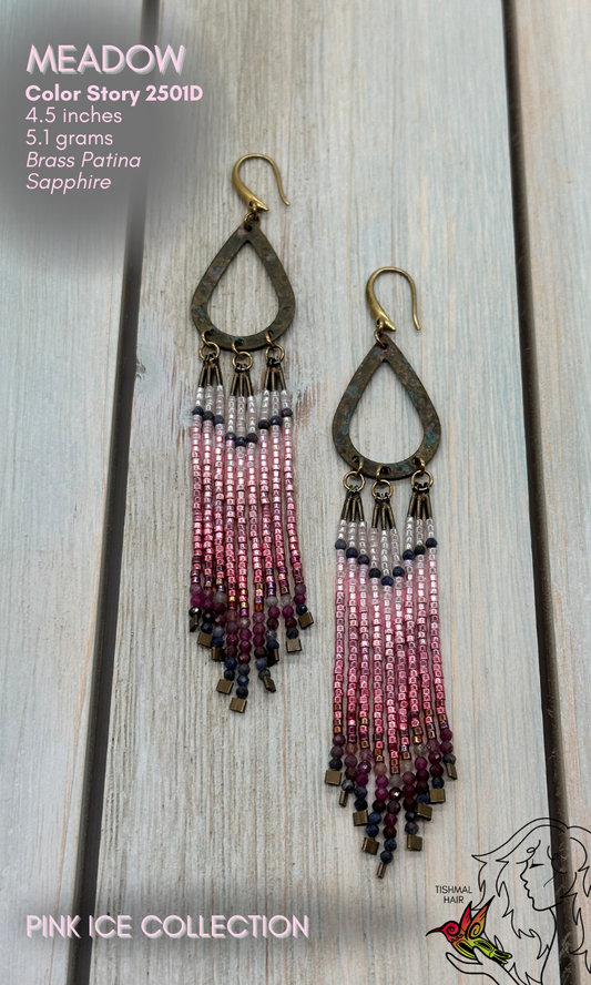 Pink Ice Meadow Earrings 2501D