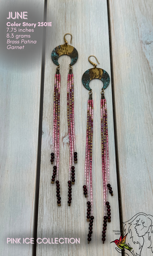Pink Ice June Earrings 2501E
