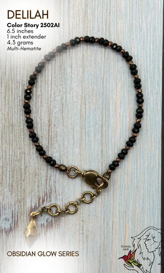 Obsidian Glow Delilah Bracelet 2502AI