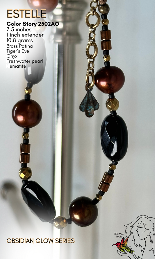 Obsidian Glow Estelle Bracelet 2502AO