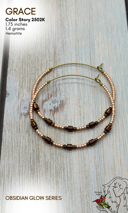 Obsidian Glow Grace Earrings 2502K