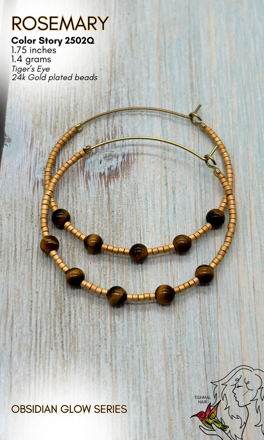 Obsidian Glow Rosemary Earrings 2502Q