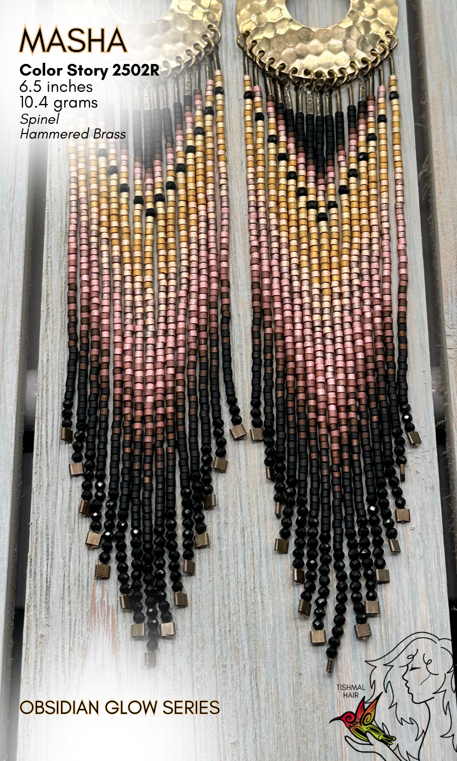 Obsidian Glow Masha Earrings 2502R