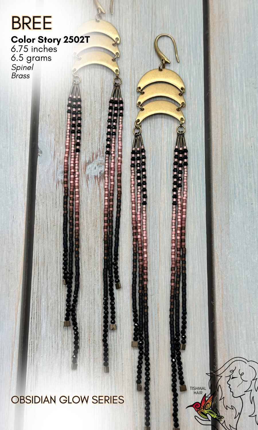 Obsidian Glow Bree Earrings 2502T