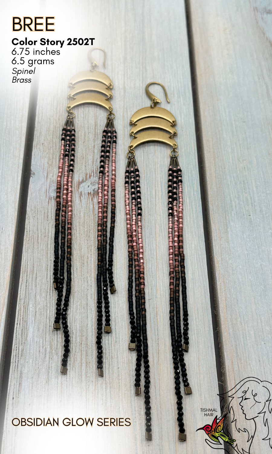 Obsidian Glow Bree Earrings 2502T