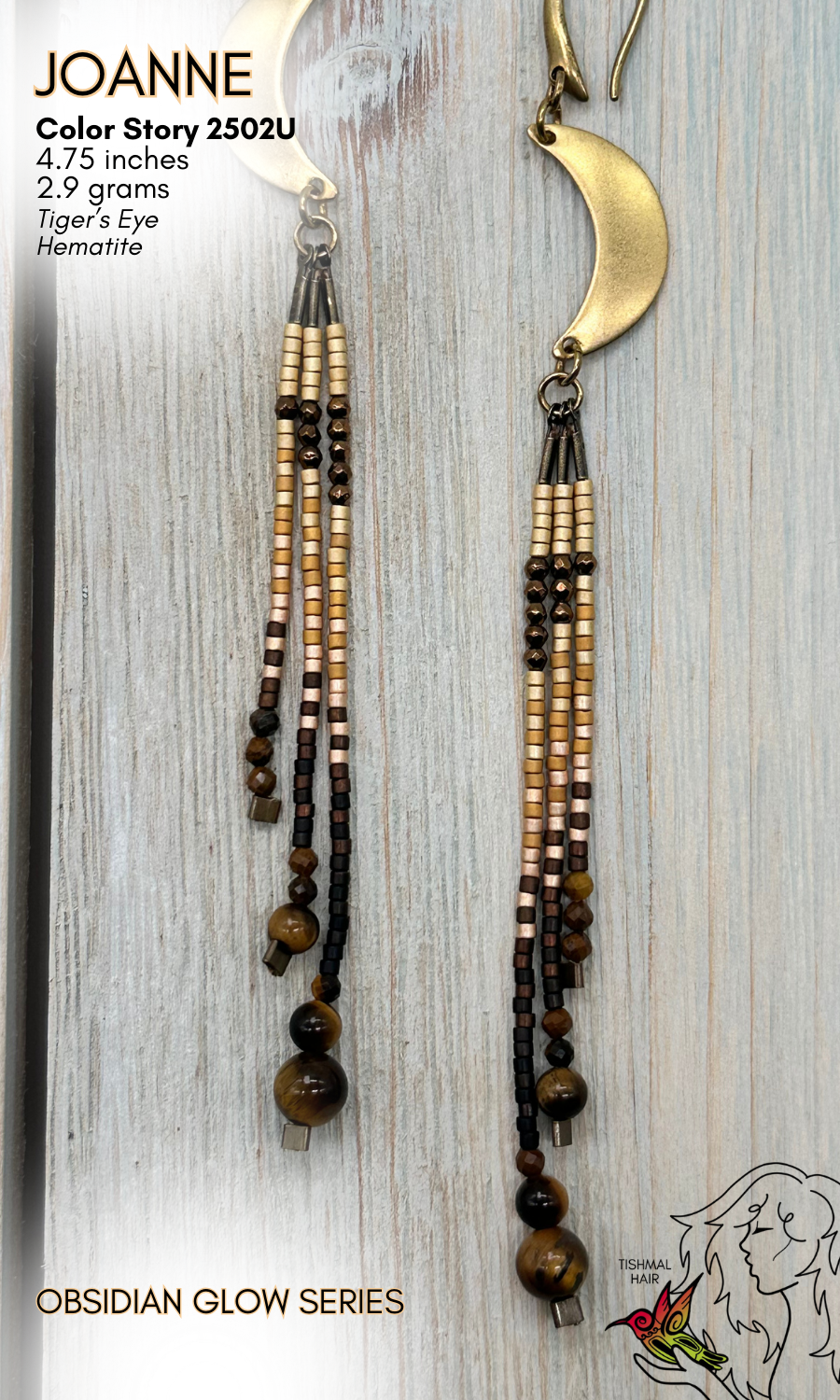 Obsidian Glow Joanne Earrings 2502U