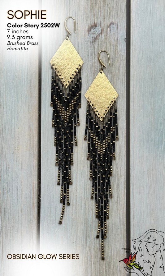Obsidian Glow Sophie Earrings 2502W