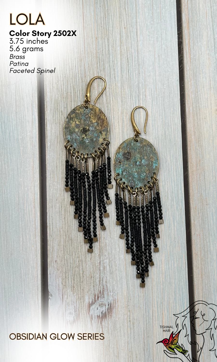 Obsidian Glow Lola Earrings 2502X