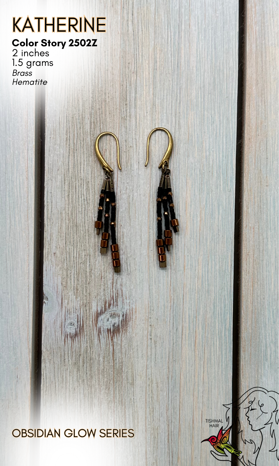 Obsidian Glow Katharine Earrings 2502Z