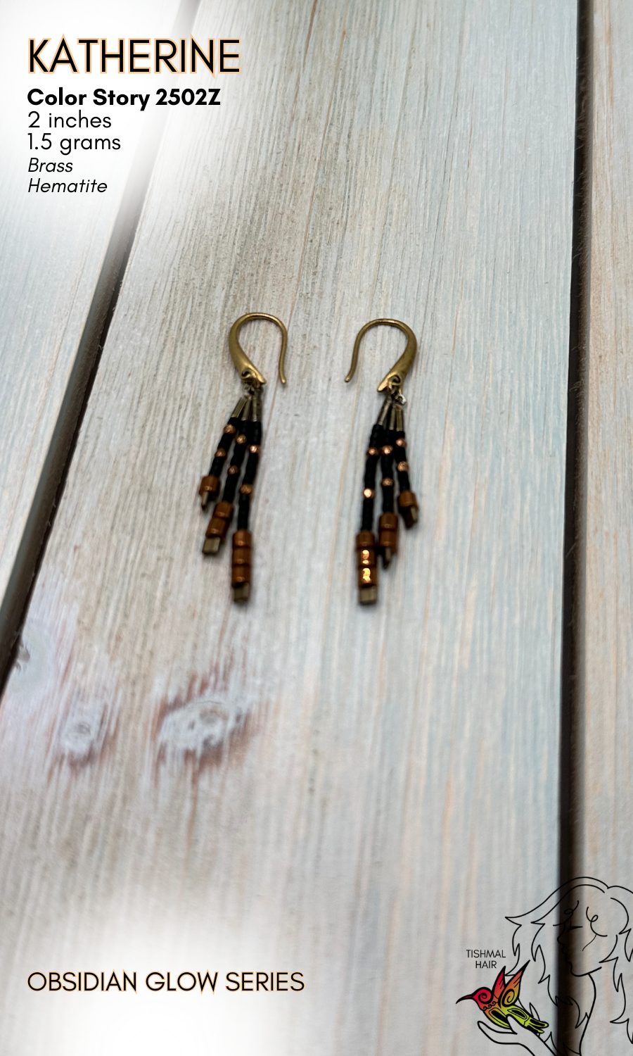 Obsidian Glow Katharine Earrings 2502Z