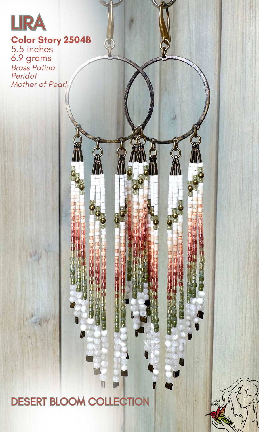 Desert Bloom Lira Earrings 2504B