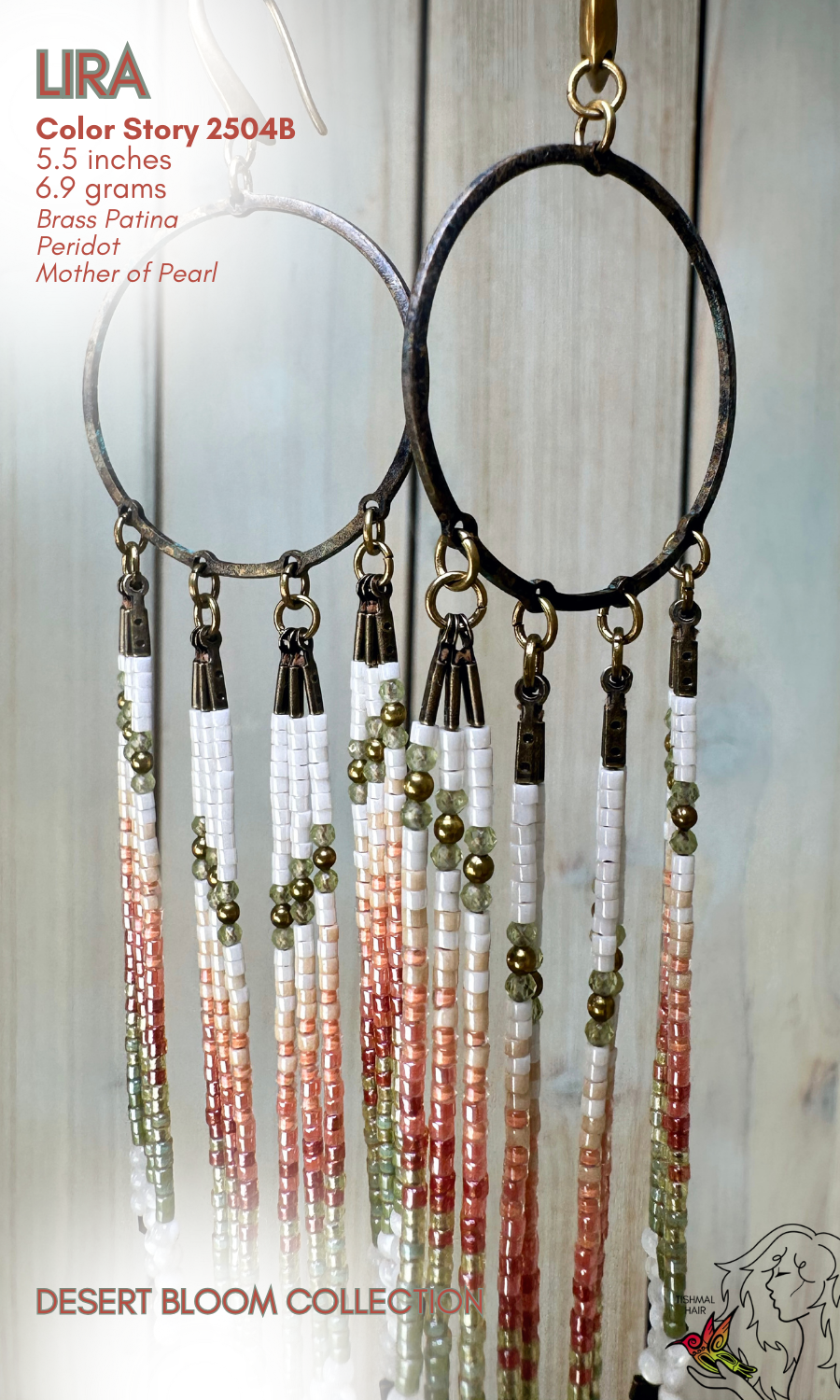 Desert Bloom Lira Earrings 2504B