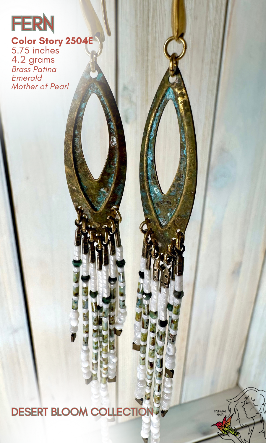 Desert Bloom Fern Earrings 2504E