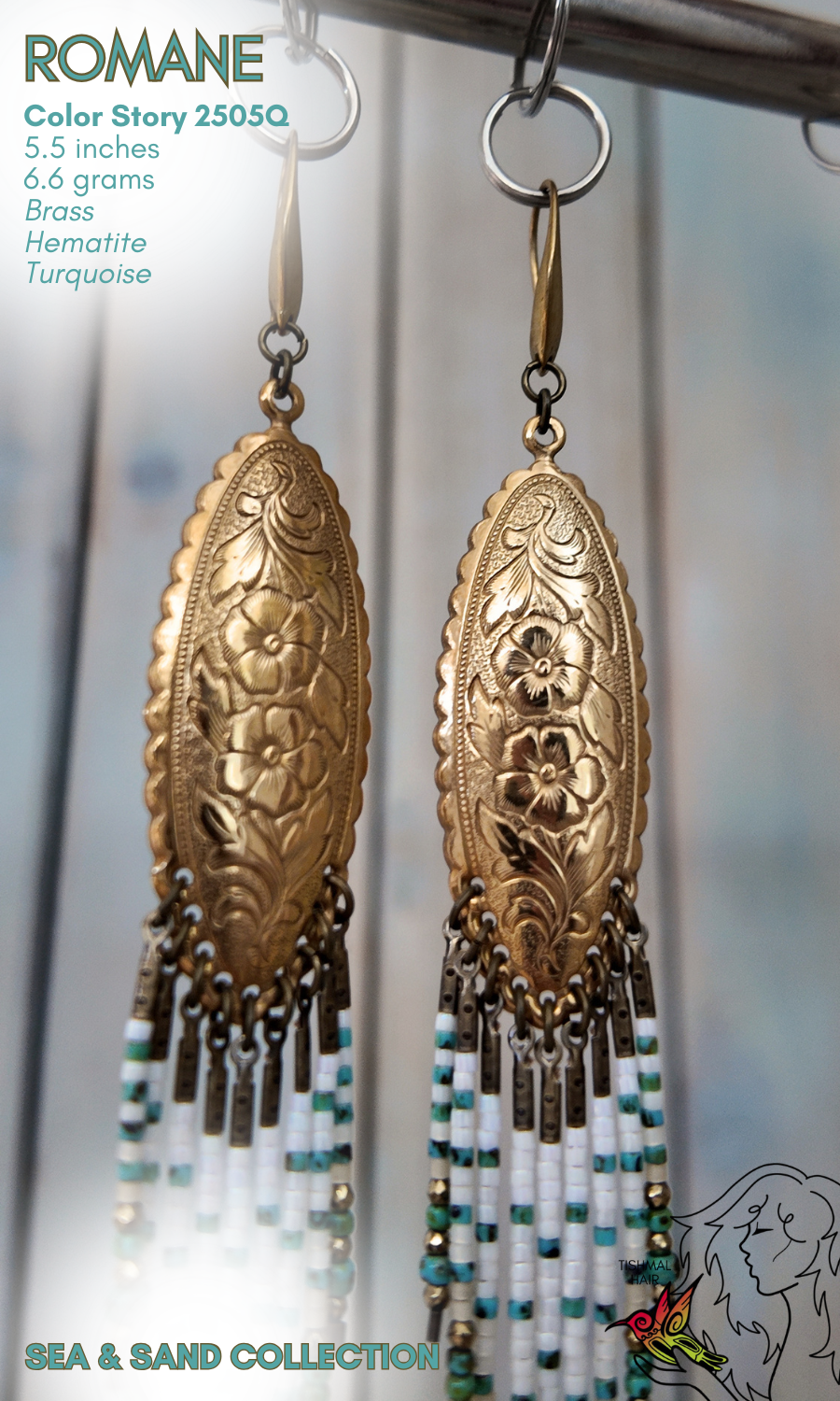 Sea and Sand Romane Earrings 2505Q