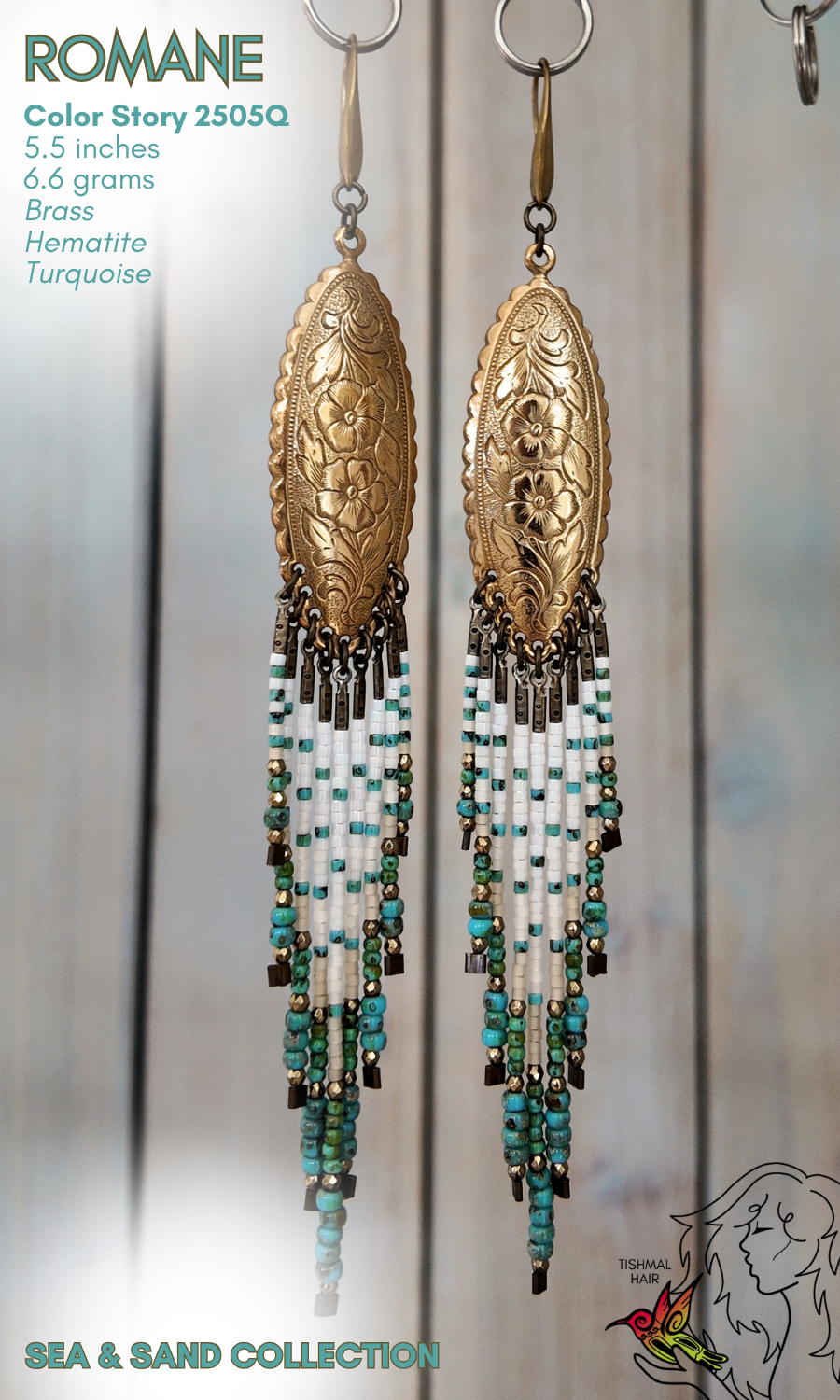 Sea and Sand Romane Earrings 2505Q
