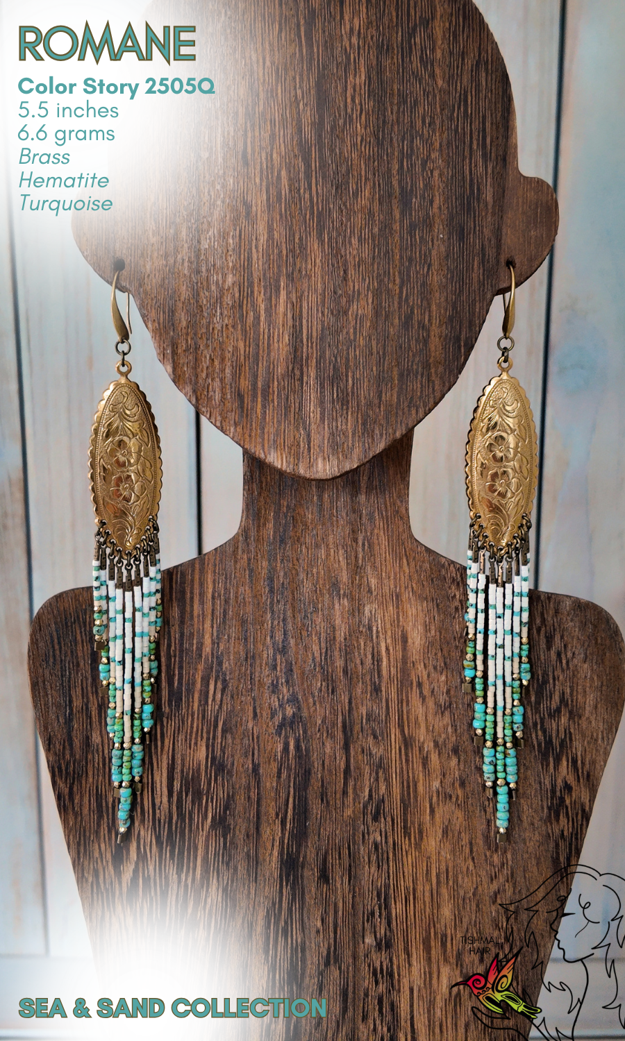 Sea and Sand Romane Earrings 2505Q