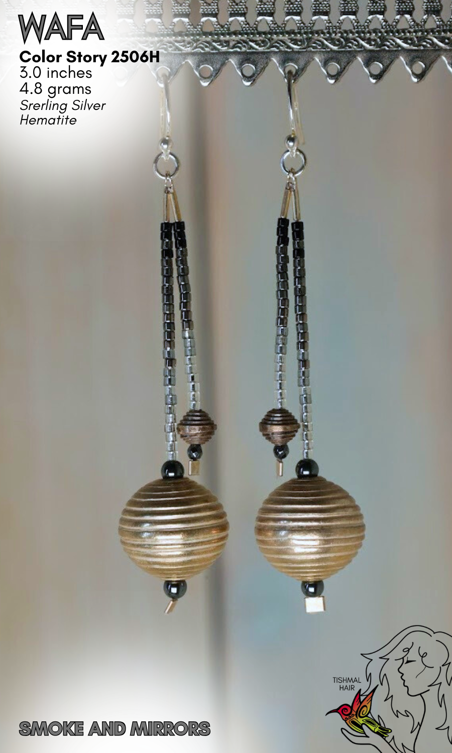 Smoke and Mirrors Wafa Earrings 2506H